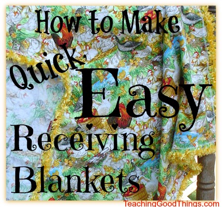 Make Receiving Blankets