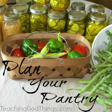 plan your pantry