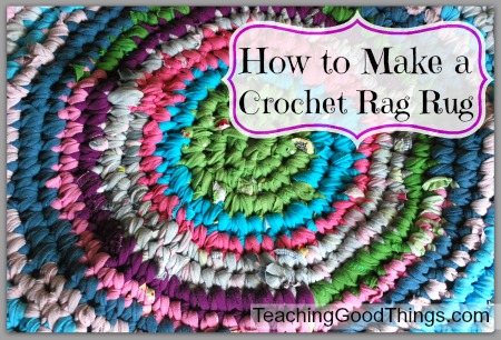 how to make crochet rag rug